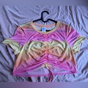 Wild Fable Pink and Yellow Top